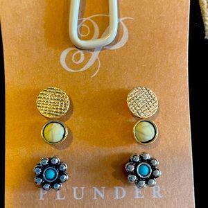 Plunder set of 3 earrings